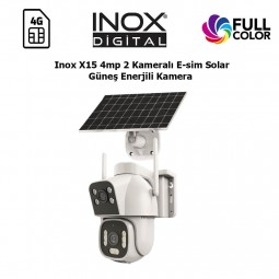  Inox X15 4mp 2 Kameralı E-sim Solar Güneş Enerjili Kamera